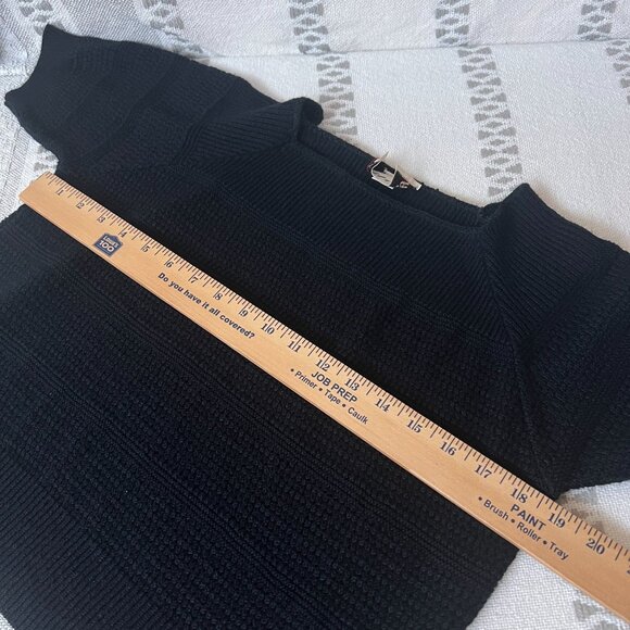 Wilroy Traveler Vintage Short Sleeve Knit Cropped Sweater Top Square Neck VTG - Picture 4 of 10